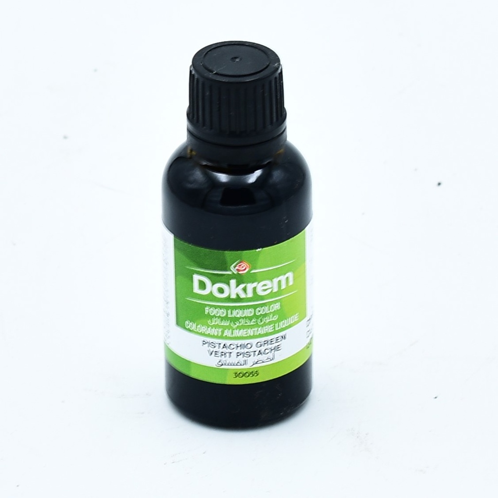 COLORANT LIQUIDE VERT PISTACHE 30CC DOKREM